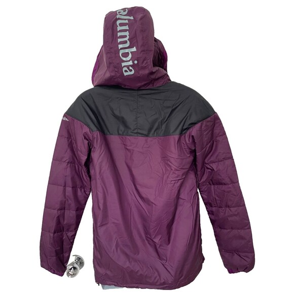 NWOT Columbia Women’s Lodge Pullover Insulated Jacket Size XS Purple SOLD OUT - Picture 3 of 12